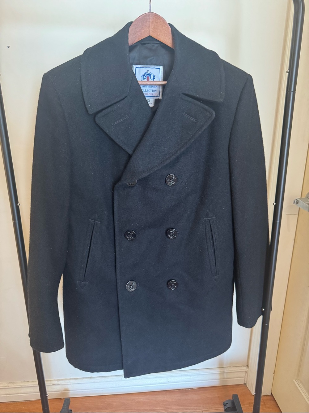 DSCP US Navy Issue Double-Breasted Wool Peacoat